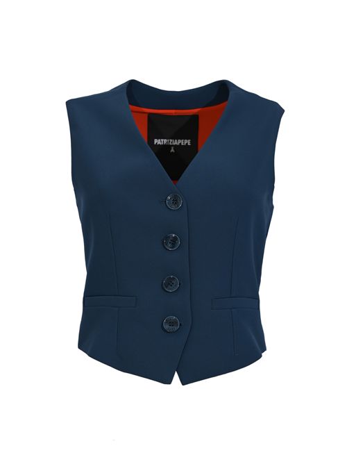 Gilet sartoriale in twill tecnico Patrizia Pepe | 8C0839 A688YA43